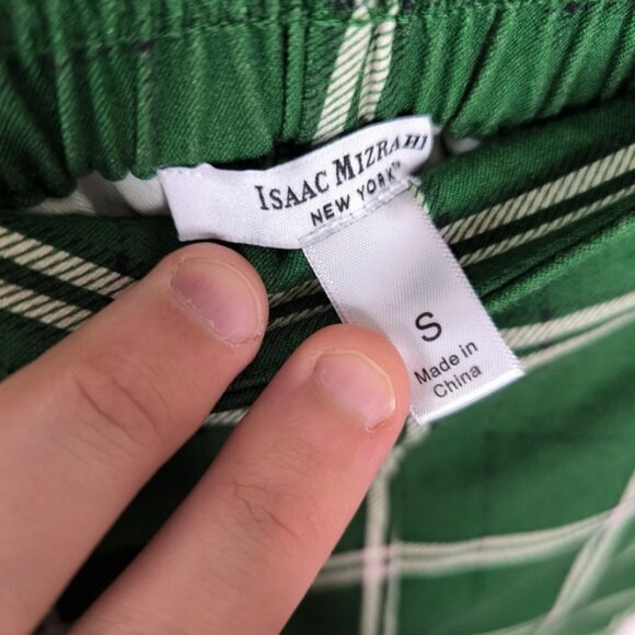 NWOT Isaac Mizrahi Preppy Old Money Business Casual Green Plaid Trouser Pants S - Picture 4 of 10